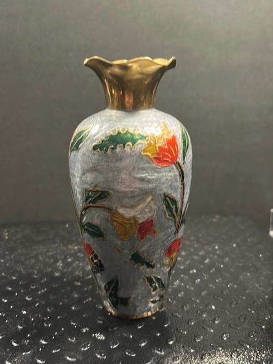 cloisonne Other - MCM cloisonne bud vase